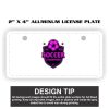 2" X 4" Aluminum License Plate  Thumbnail