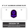 2" X 4" Aluminum License Plate  Thumbnail