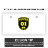 2" X 4" Aluminum License Plate  Thumbnail