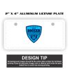 2" X 4" Aluminum License Plate  Thumbnail