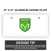 2" X 4" Aluminum License Plate  Thumbnail