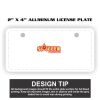 2" X 4" Aluminum License Plate  Thumbnail