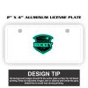 2" X 4" Aluminum License Plate  Thumbnail