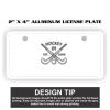 2" X 4" Aluminum License Plate  Thumbnail
