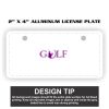 2" X 4" Aluminum License Plate  Thumbnail