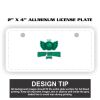 2" X 4" Aluminum License Plate  Thumbnail