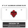 2" X 4" Aluminum License Plate  Thumbnail