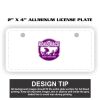 2" X 4" Aluminum License Plate  Thumbnail