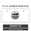 2" X 4" Aluminum License Plate  Thumbnail
