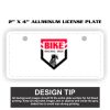 2" X 4" Aluminum License Plate  Thumbnail