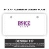 2" X 4" Aluminum License Plate  Thumbnail
