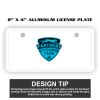 2" X 4" Aluminum License Plate  Thumbnail