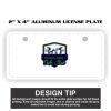 2" X 4" Aluminum License Plate  Thumbnail
