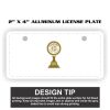 2" X 4" Aluminum License Plate  Thumbnail