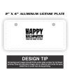2" X 4" Aluminum License Plate  Thumbnail