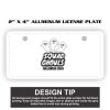 2" X 4" Aluminum License Plate  Thumbnail