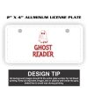 2" X 4" Aluminum License Plate  Thumbnail