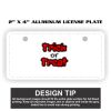 2" X 4" Aluminum License Plate  Thumbnail