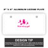 2" X 4" Aluminum License Plate  Thumbnail