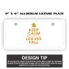 2" X 4" Aluminum License Plate  Thumbnail