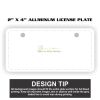 2" X 4" Aluminum License Plate  Thumbnail