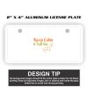2" X 4" Aluminum License Plate  Thumbnail