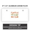 2" X 4" Aluminum License Plate  Thumbnail