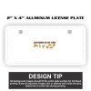 2" X 4" Aluminum License Plate  Thumbnail