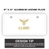 2" X 4" Aluminum License Plate  Thumbnail