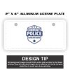 2" X 4" Aluminum License Plate  Thumbnail