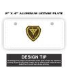 2" X 4" Aluminum License Plate  Thumbnail