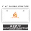 2" X 4" Aluminum License Plate  Thumbnail