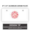 2" X 4" Aluminum License Plate  Thumbnail