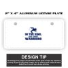 2" X 4" Aluminum License Plate  Thumbnail