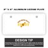 2" X 4" Aluminum License Plate  Thumbnail