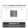 2" X 4" Aluminum License Plate  Thumbnail