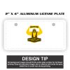 2" X 4" Aluminum License Plate  Thumbnail