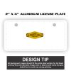 2" X 4" Aluminum License Plate  Thumbnail