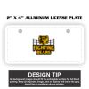 2" X 4" Aluminum License Plate  Thumbnail