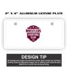 2" X 4" Aluminum License Plate  Thumbnail