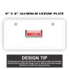 2" X 4" Aluminum License Plate  Thumbnail