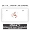 2" X 4" Aluminum License Plate  Thumbnail