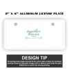 2" X 4" Aluminum License Plate  Thumbnail