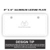 2" X 4" Aluminum License Plate  Thumbnail