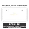2" X 4" Aluminum License Plate  Thumbnail