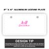 2" X 4" Aluminum License Plate  Thumbnail