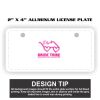 2" X 4" Aluminum License Plate  Thumbnail