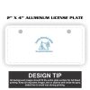 2" X 4" Aluminum License Plate  Thumbnail