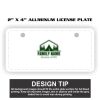 2" X 4" Aluminum License Plate  Thumbnail