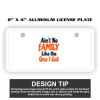 2" X 4" Aluminum License Plate  Thumbnail